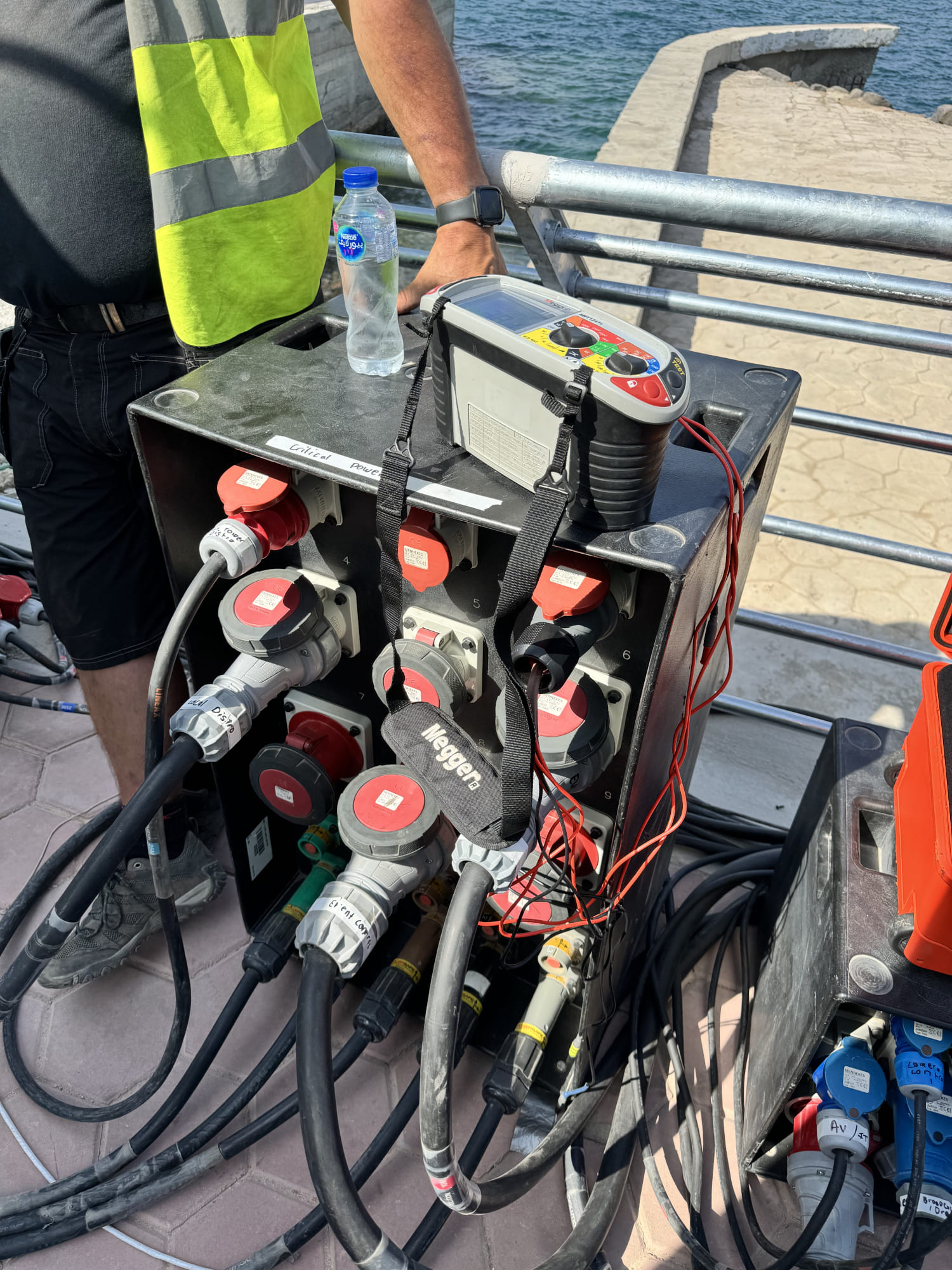 Webster Electrical - temporary power installation